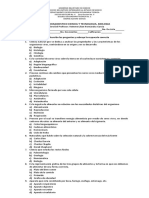 Examen Diagnostico Ciencias I Enfasis en Biologia