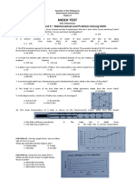 Mock Test: Learning Strand 3 - Mathematical and Problem Solving Skills