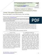 A Review On Flow Injection Analysis For Indirect Determination of Cyanide Ion in Environment by Flame Atomic Absorption Spectrometer