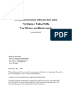 The Winners and Losers of The Zero-Sum Game: The Origins of Trading Profits, Price Efficiency and Market Liquidity