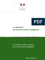 Kit Daide A La Mise en Oeuvre Du Controle Interne Budgetaire - 2011