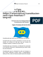 Constitución Cipix Freeman de La R.E.M.L. - Cipix - Freeman ©®