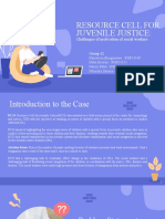 Resource Cell For Juvenile Justice Presentation