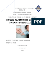 Proceso de Atencion de Enfermeria Leucemia Linfoblastica Aguda