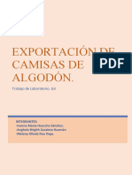 Exportación de Camisas, E.parcial