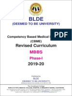 MBBS CURRICULUM 2019 20 Phase 1