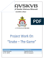 Dokumen - Tips - Computer Project For Class Xii Topic The Snake Game