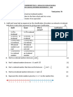 W5 - Rational and Irrational Numbers