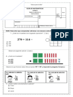 Guía Remedial Matemáticas 3°básico