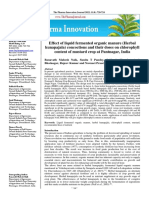 Effect of Liquid Fermented Organic Manure (Herbal Kunapajala) Concoctions and Their Doses On Chlorophyll Content of Mustard Crop at Pantnagar, India