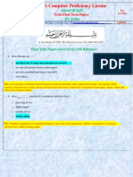 CS001-Computer Proficiency License: Solved MCQ (S) BY Arslan