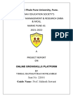 Project Report (Online Growskills Platform)