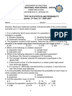 Statistics Q4-Summative