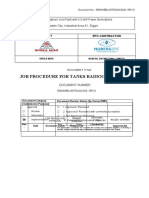 Job Procedure For Tanks Radiography Test: 10 of Ramadan City, Industrial Area A1, Egypt