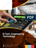 B.Tech. Engineering Technology: Work Integrated Learning Programmes