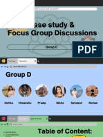 Case Study and Focus Group Discussion