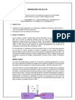 Informe de Medidores de Flujo SN