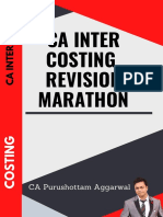 CA Inter Costing Revision Marathon Notes by CA Purushottam Aggarwal