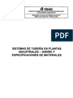 NRF-032-PEMEX-2005 Sistemas de Tubería en Plantas Industriales - Diseño y Especificación de Materiales