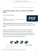 Designing Hoppers, Bins, and Silos For Reliable Flow - AIChE