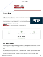 Potassium: Test Quick Guide