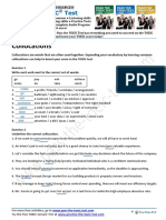 Collocations: Pass The TOEIC Test