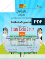 2022 Brigada Cerificate of Appreciation Template