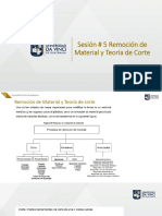 Remoción de Material y Teoría de Corte