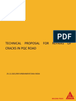 Technical Proposal For PQC Road Repairs