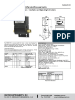 Series DX Differential Pressure Switch: Specifications - Installation and Operating Instructions