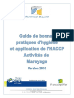 GBPH - MAREYAGE - Guide de Bonnes Pratiques Dhygiène - HACCP - Activités de Mareyage