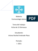 Ficha de 15 Fármacos