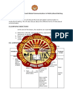 Module 3: Local and Global Communication in Multicultural Setting