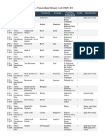 UIL Prescribed Music List 2021-22