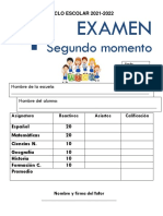 Examen 4º A B Bien