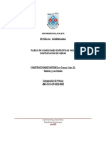 Pliego de Condiciones Específicas para La Contrucció de Contenes