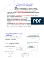 CHAPTER 10 Fundamentals of The Metal - Oxide - Semiconductor Field Effect Transistor