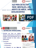 Tamizaje para Detectar Trastornos Mentales Y Del Comportamiento de Niños, Niñas Y Adolescentes