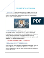 Reglas Del Fútbol de Salón