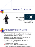 Control Systems For Robots: Prof. Robert Marmelstein CPSC 527 - Robotics Spring 2010