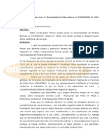 La Justicia Anuló Un Decreto Del Intendente de Piedras Blancas