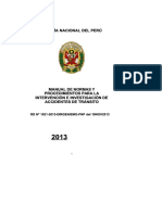 Manual de Procedimientos en Accidentes de Transito