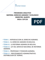 Programa Analitico-Der. Agroambiental