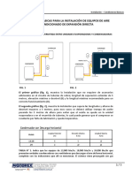 Condiciones Básicas para La Instalación de Equipos de Aire Acondicionado de Expansión Directa