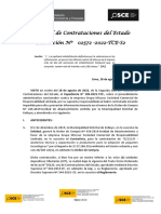 Tribunal de Contrataciones Del Estado Resolución #02572 - 2022-TCE-S2