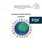 Cuadernillo Geografia Primer Trimestre