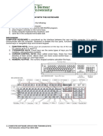 Activity 1 - Familiarization With The Keyboard: Learning Outcomes