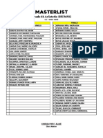 Masterlist: Grade 11 Aristotle (HUMSS)