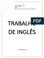 Trabalho de Ingles - Brincadeiras de Roda