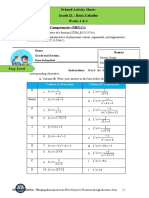 Printed Activity Sheets Grade 11 - Basic Calculus Weeks 1 & 2